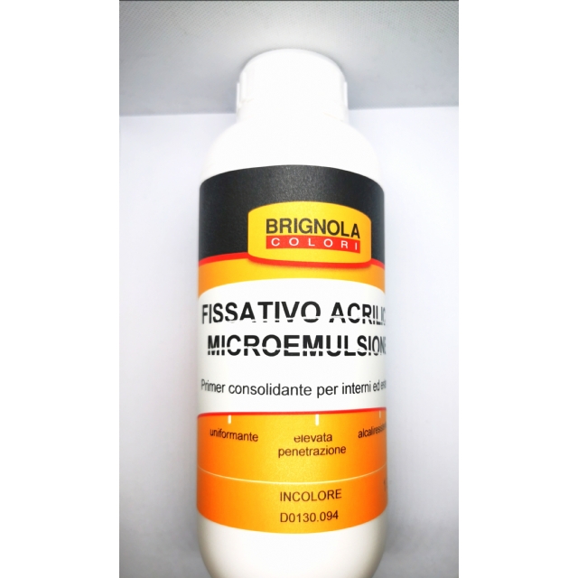 Fissativo acrilico microemulsione Brignola