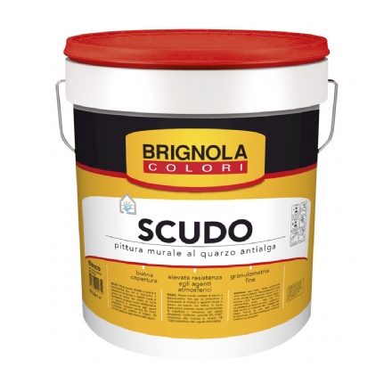 Pittura murale al quarzo antialga bianca Scudo Lt. 5 Brignola