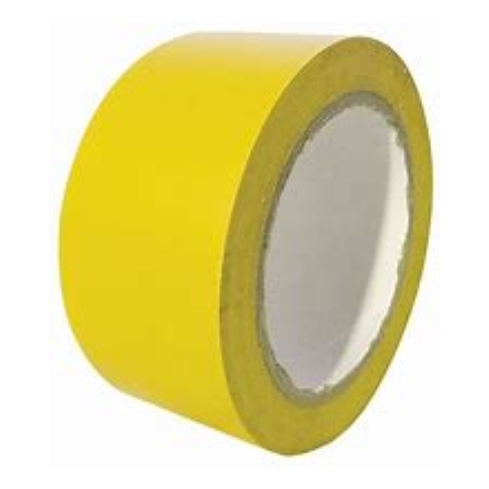 Nastro adesivo segnalatore giallo m.25x50 mm Basic