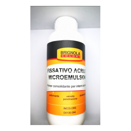 Fissativo acrilico microemulsione Brignola