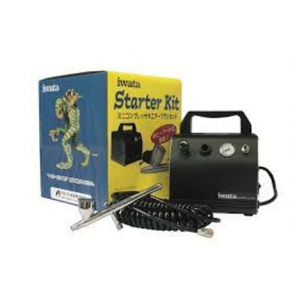 Starter kit Iwata compressore is50 black + aerografo HP-CR